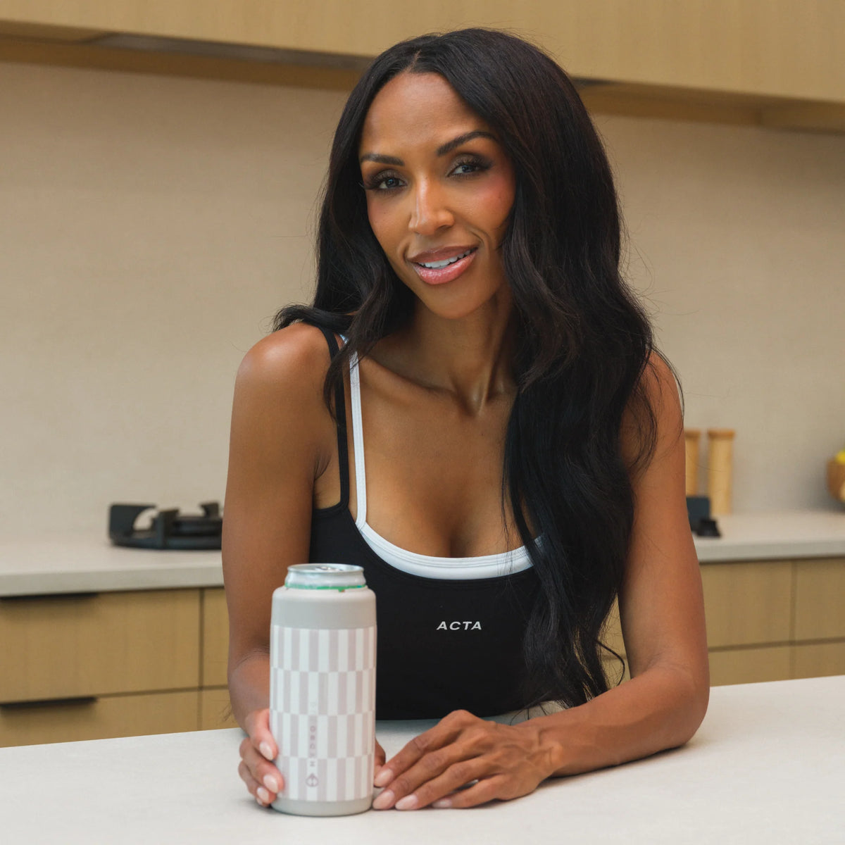 Slim Can Cooler 12oz - Latte