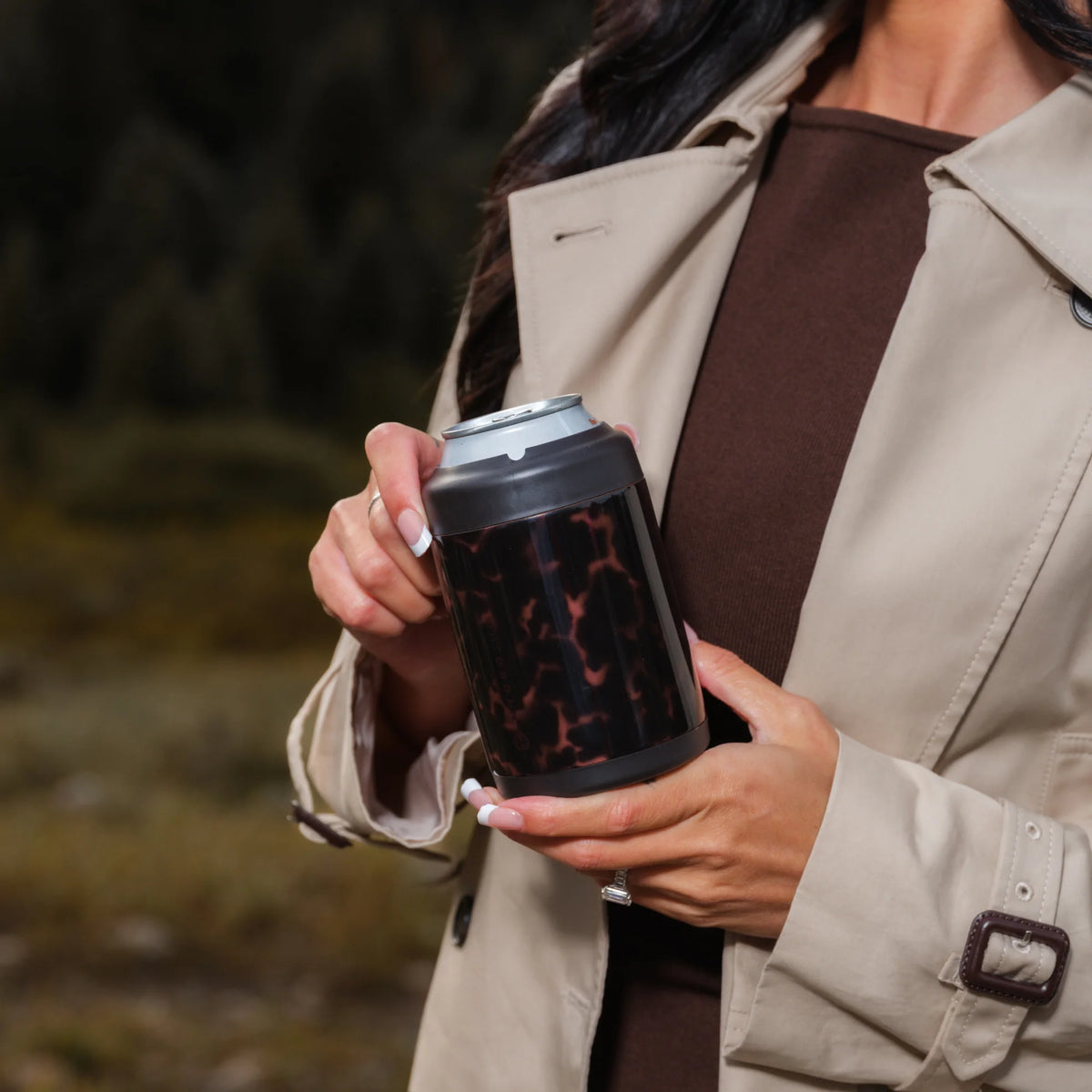 Standard Can Cooler 12oz - Mocha Tortoise