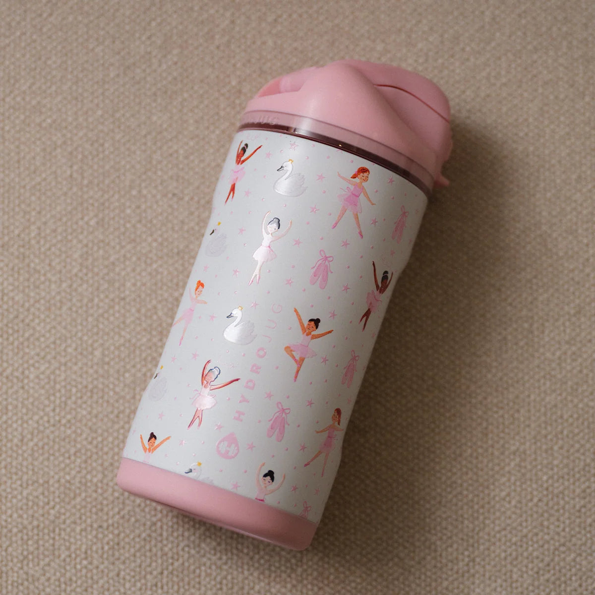 Ease2o 14oz | Leakproof 2-in-1 Kids Water Bottle with Straw & Chug Spout – Ballerina