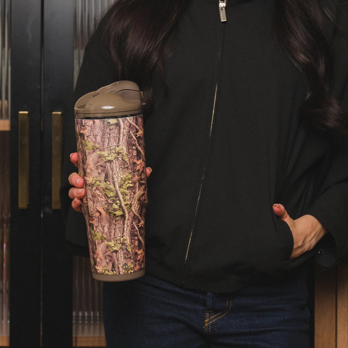 Ease2o 32oz | Compact Water Bottle with Straw & Chug Spout – Woodland