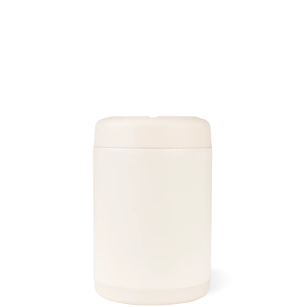 Can Cooler 12oz | 2-in-1 Insulated Standard Can Cooler, Screw-Top Lock – Cream